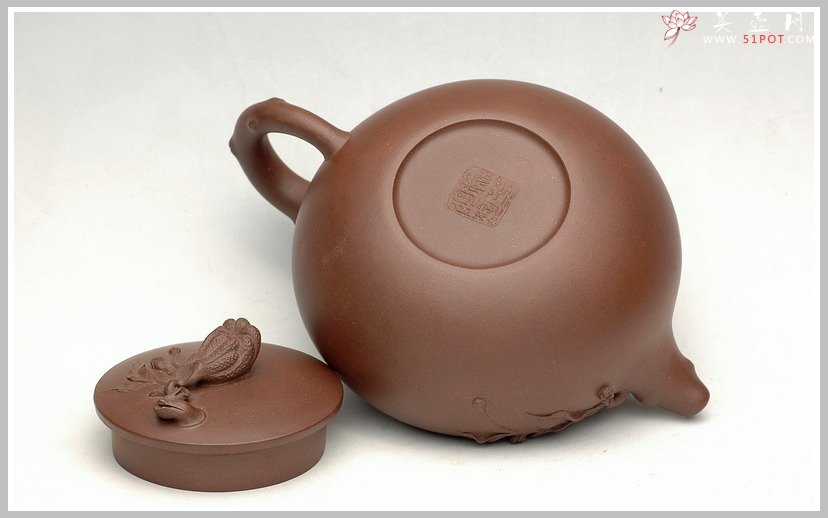 紫砂壶图片：薄胎精品花货-佛手 - 美壶网