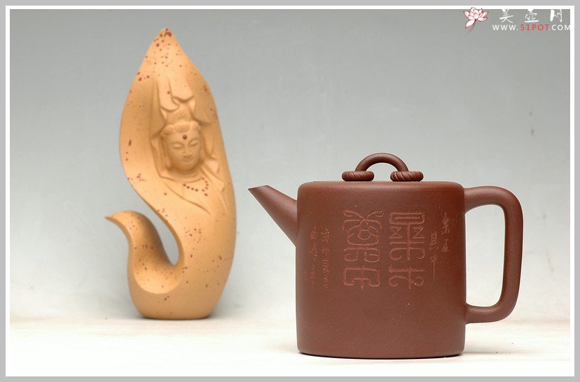 紫砂壶图片：全手剑流双圈 - 美壶网