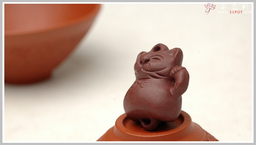 紫砂壶图片：黄金朱泥斗盏杯 - 美壶网