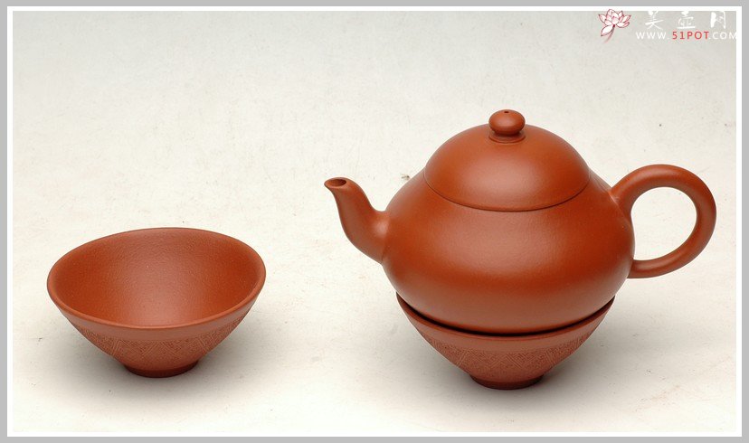 紫砂壶图片：黄金朱泥斗盏杯 - 美壶网