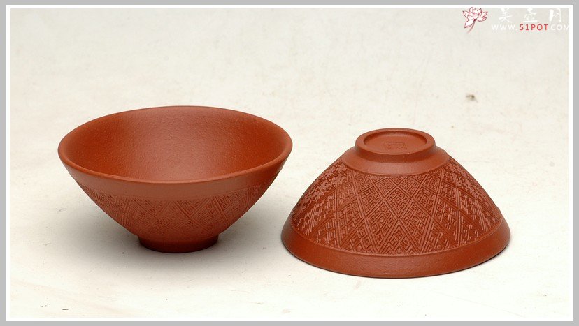 紫砂壶图片：黄金朱泥斗盏杯 - 美壶网