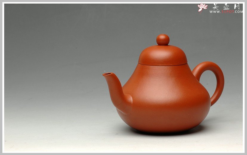 紫砂壶图片：朱泥小思亭 - 美壶网
