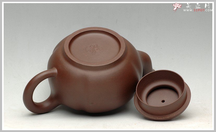紫砂壶图片：见功力之全手筋纹花蕾 - 美壶网