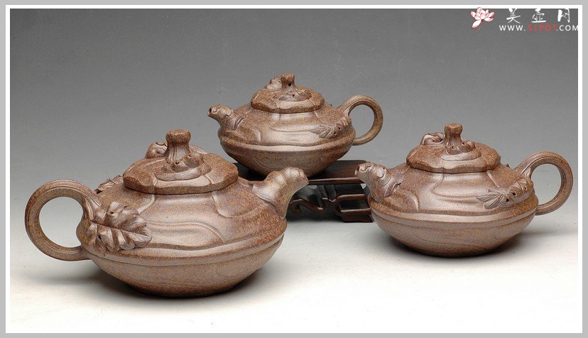 紫砂壶图片：窑变之美 风卷葵 - 美壶网