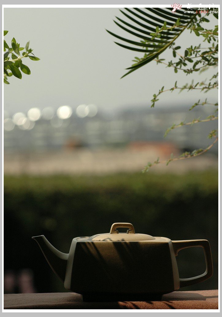 紫砂壶图片：优质本绿 全手精品砂四方 - 美壶网