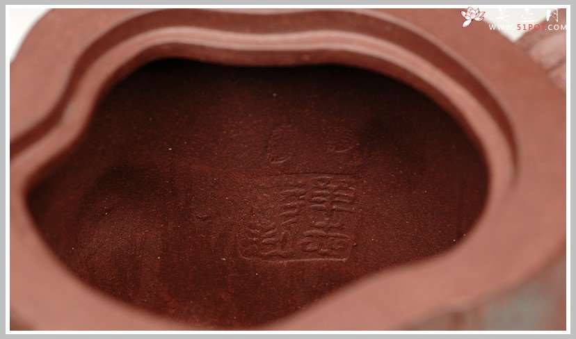 紫砂壶图片：拙壮   全手精品之苔痕松桩 - 美壶网