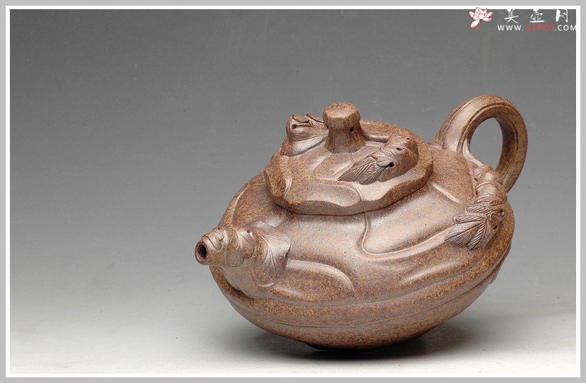 紫砂壶图片：窑变之美 风卷葵 - 美壶网