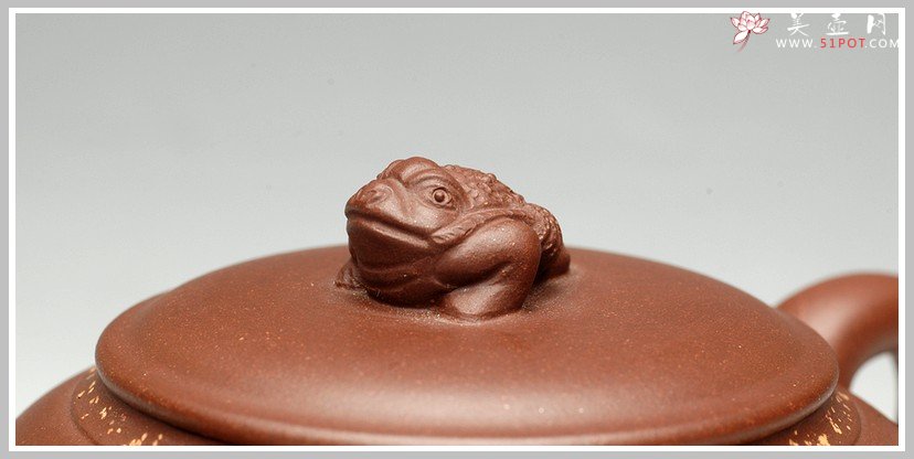 紫砂壶图片：极品老紫泥 道洪风格之金蟾 进宝 - 美壶网