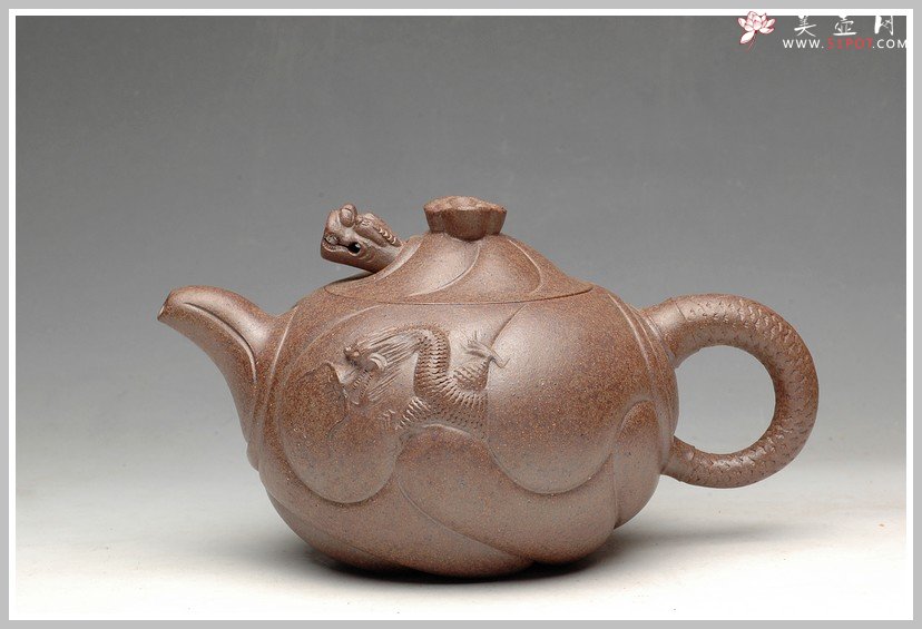 紫砂壶图片：窑变之美 鱼化龙 - 美壶网