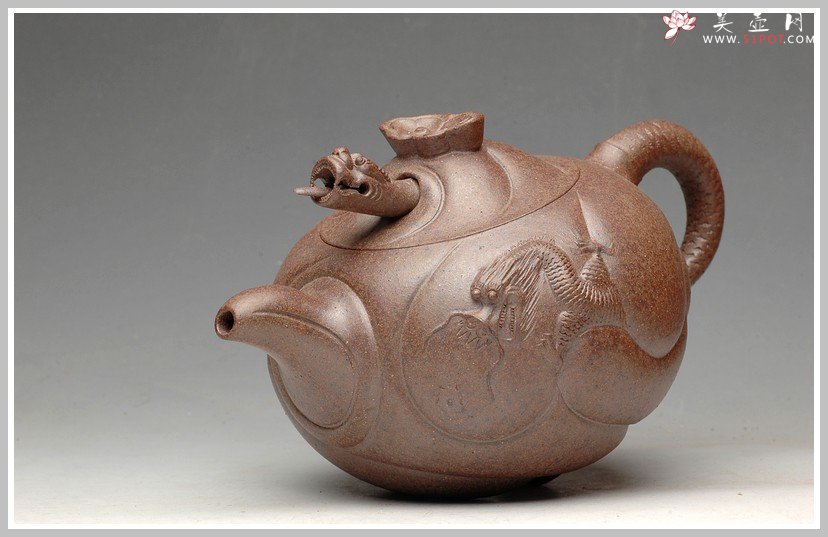 紫砂壶图片：窑变之美 鱼化龙 - 美壶网