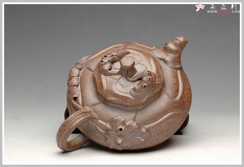 紫砂壶图片：窑变之美 风卷葵 - 美壶网