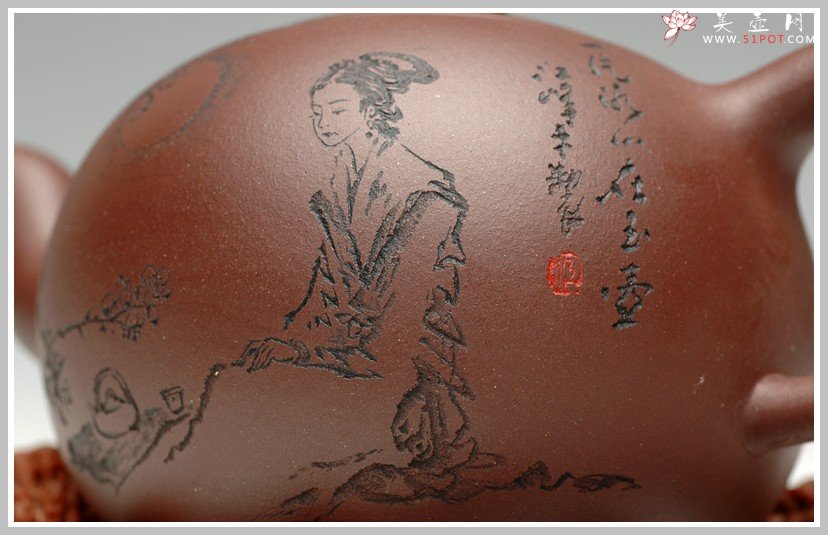 紫砂壶图片：文气十足 一粒珠 - 美壶网