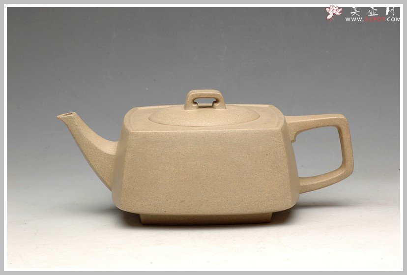 紫砂壶图片：优质本绿 全手精品砂四方 - 美壶网