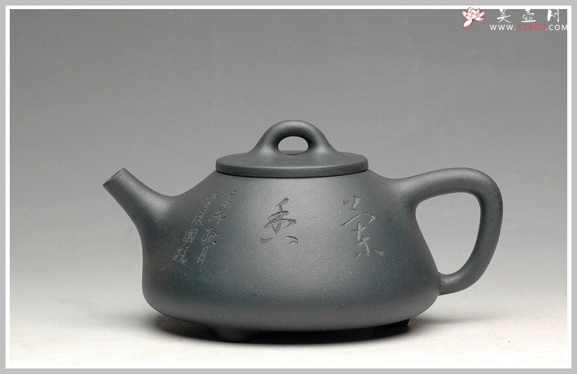 紫砂壶图片：各种泥料 子冶石瓢 - 美壶网