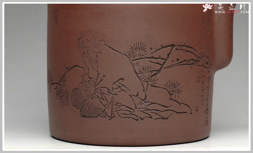 紫砂壶图片：一厂老拼紫 洋桶 - 美壶网