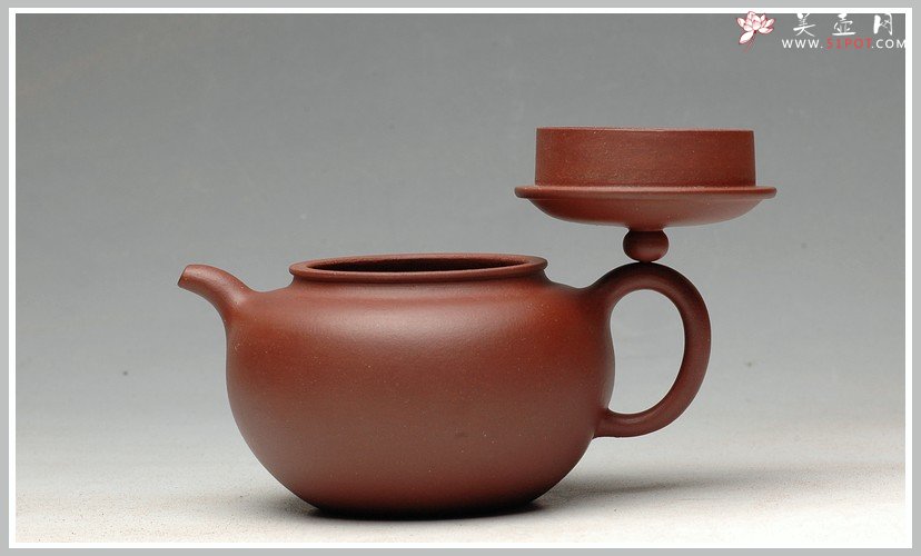 紫砂壶图片：饱满中见秀气 薄胎精品 全手掇只 - 美壶网