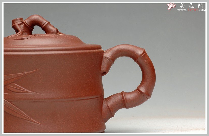 紫砂壶图片：花货实用佳品 竹段 - 美壶网
