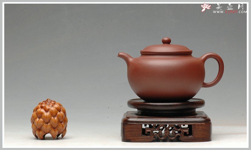 紫砂壶图片：饱满中见秀气 薄胎精品 全手掇只 - 美壶网