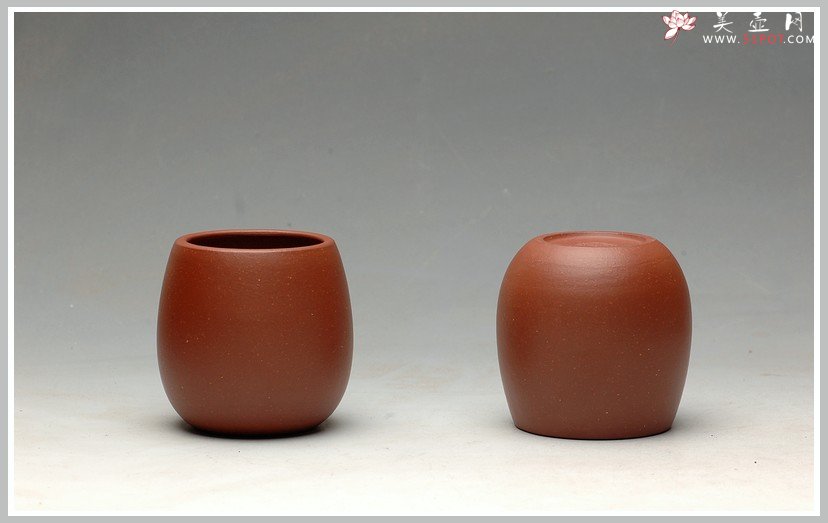 紫砂壶图片：几个优质好料手工杯 红皮龙 段泥 紫泥 朱泥 - 美壶网