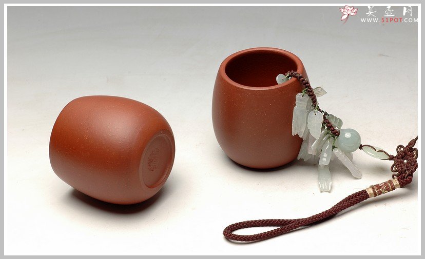 紫砂壶图片：几个优质好料手工杯 红皮龙 段泥 紫泥 朱泥 - 美壶网