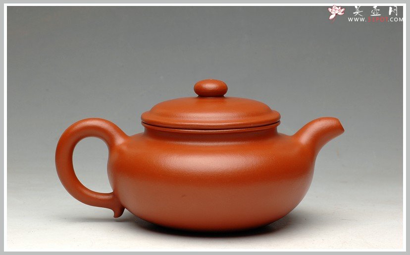 紫砂壶图片：气度不凡、实力体现 全手仿古 赵庄朱泥 - 美壶网