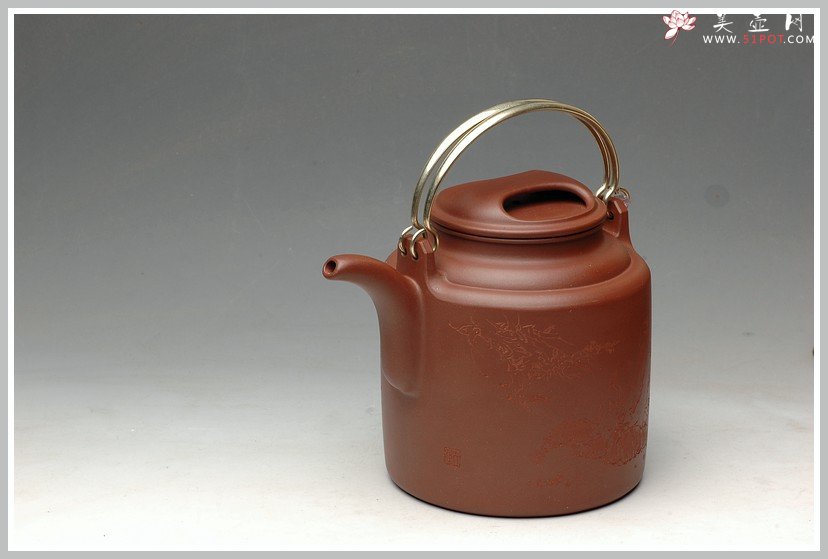 紫砂壶图片：饱满匀称 全手演绎洋桶 - 美壶网
