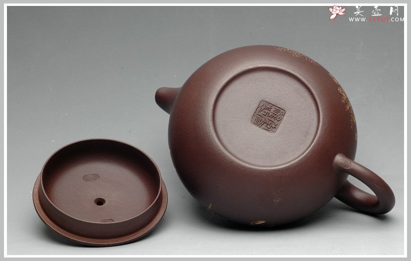 紫砂壶图片：岁月静好 白头偕老 精品老紫泥小仿古 - 美壶网