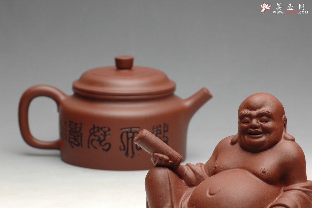 紫砂壶图片：敏而好学 做工精细 全手德中 - 美壶网