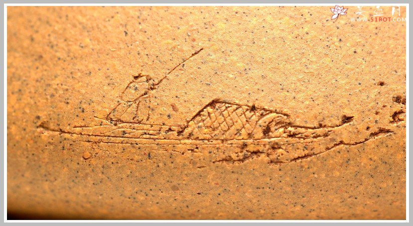 紫砂壶图片：李彦雄装饰山水 福星高照之全手子冶石瓢 骨肉均挺 - 美壶网