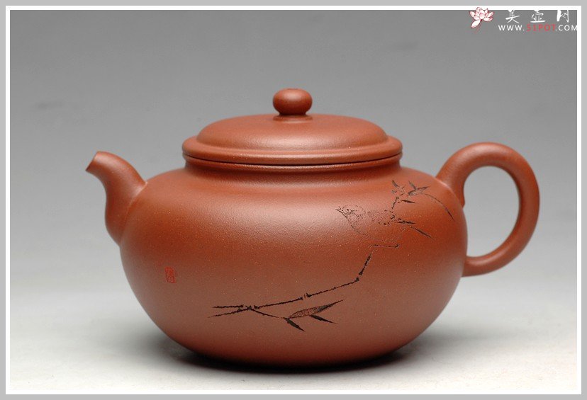 紫砂壶图片：温润如玉 阴阳顿挫 全手儒君 - 美壶网