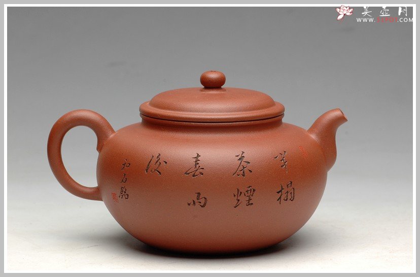 紫砂壶图片：温润如玉 阴阳顿挫 全手儒君 - 美壶网