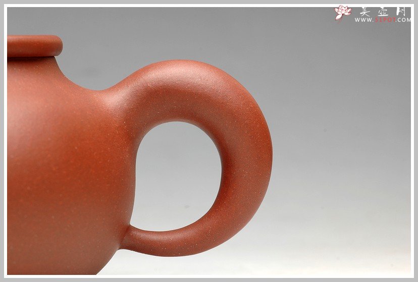 紫砂壶图片： 道洪风格  器形饱满 非常纯的地槽青 全手鼎珠 - 美壶网