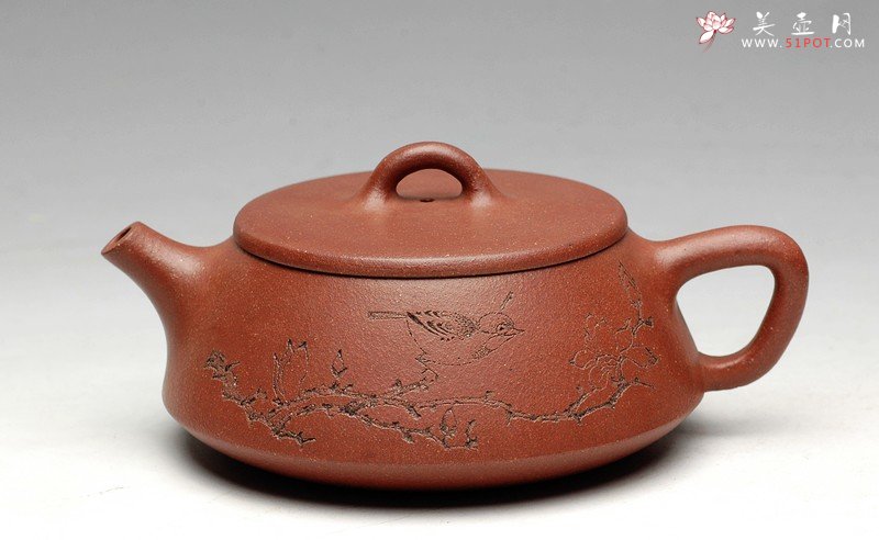 紫砂壶图片：桃花泥 实用佳器 石铫 - 美壶网