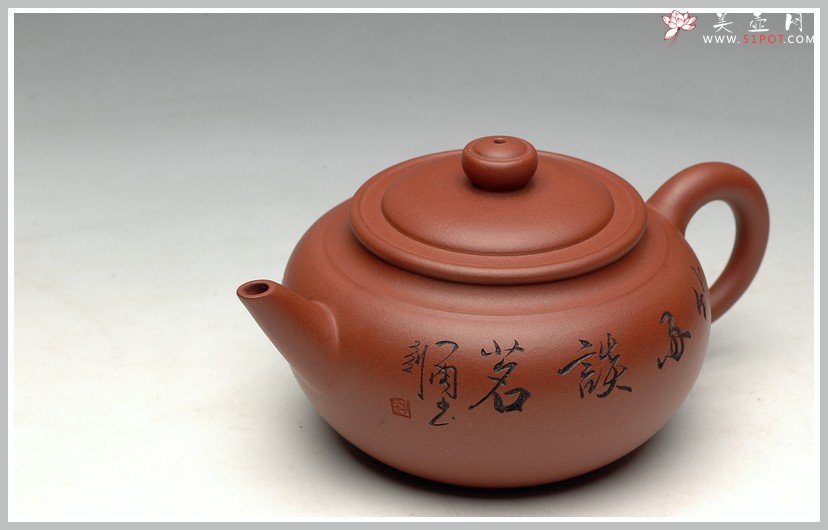 紫砂壶图片：实用佳品 杀茶利器-线韵 - 美壶网