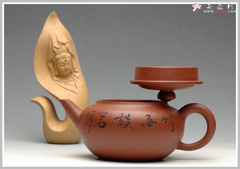 紫砂壶图片：实用佳品 杀茶利器-线韵 - 美壶网