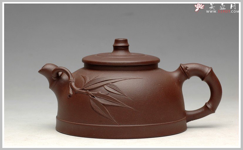 紫砂壶图片：沉稳 实用花货 新品刚竹 居不可无竹 - 美壶网