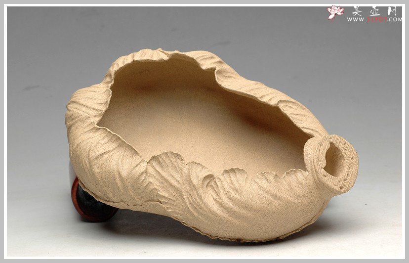 紫砂壶图片：白菜 百财 优质芝麻段 烟灰缸 水仙盆 - 美壶网