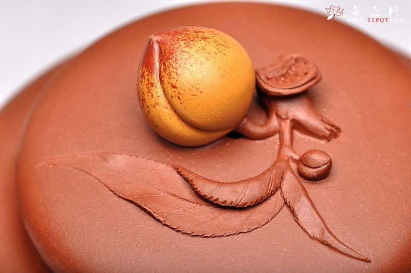 紫砂壶图片：做工细腻 饱满大气 优质底料掇寿（祝寿） - 美壶网