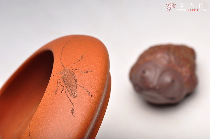 紫砂壶图片：天水牛 生动形象 文玩杂项 手工精品笔洗 - 美壶网