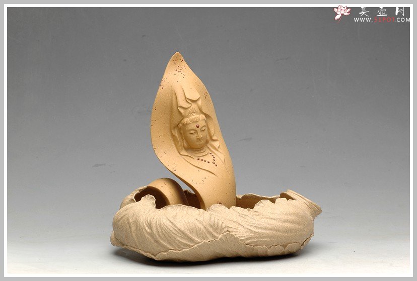 紫砂壶图片：白菜 百财 优质芝麻段 烟灰缸 水仙盆 - 美壶网