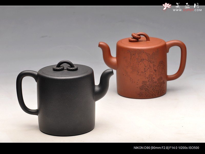 紫砂壶图片：李彦雄老师助兴装饰 余味自品 嵌盖实力 全手夙慧 双圈 - 美壶网