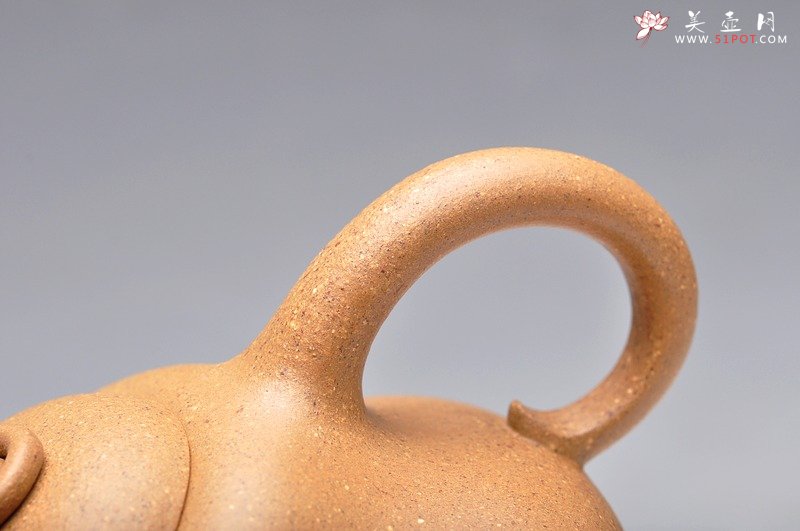 紫砂壶图片：优质段泥 漂亮优雅 矮葫芦 笑口常开 - 美壶网