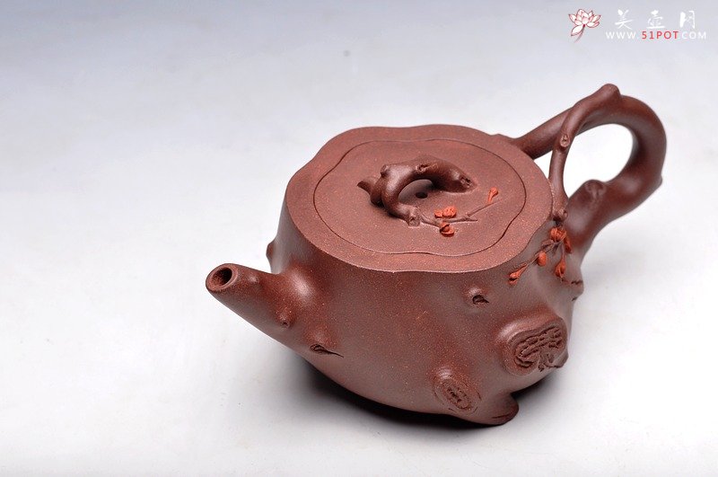 紫砂壶图片：实用精品小花货 立体梅花惊艳 全手小喜上眉梢  - 美壶网