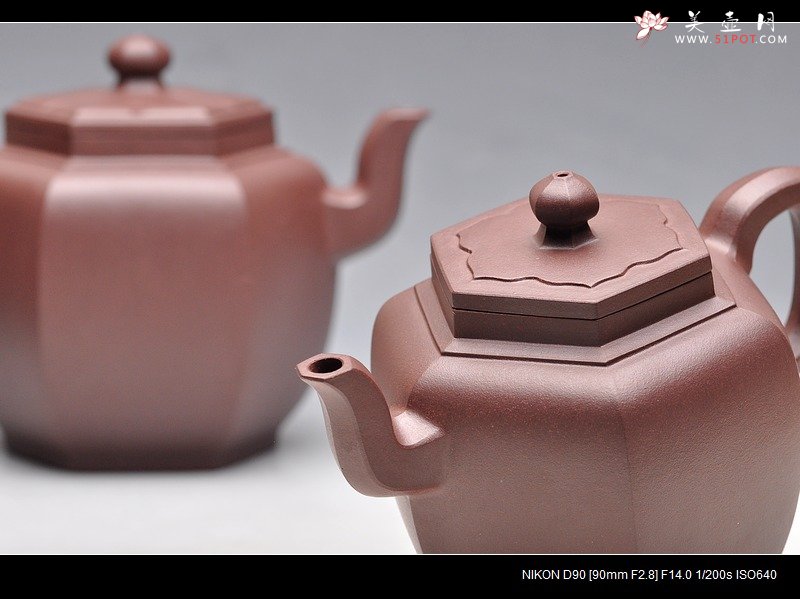 紫砂壶图片：俊雅遗风 工精实力新品 全手小步步高登 实用 - 美壶网