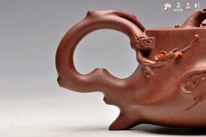 紫砂壶图片：实用精品小花货 立体梅花惊艳 全手小喜上眉梢  - 美壶网
