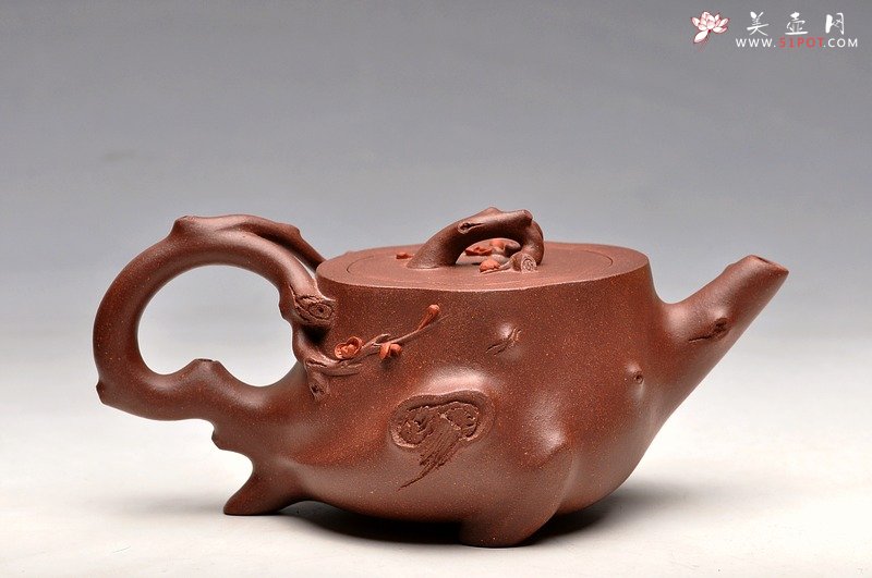 紫砂壶图片：实用精品小花货 立体梅花惊艳 全手小喜上眉梢  - 美壶网