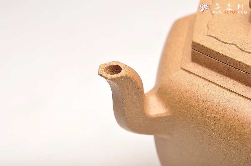 紫砂壶图片：俊雅遗风 工精实力新品 段泥全手小步步高登 普洱利器 - 美壶网