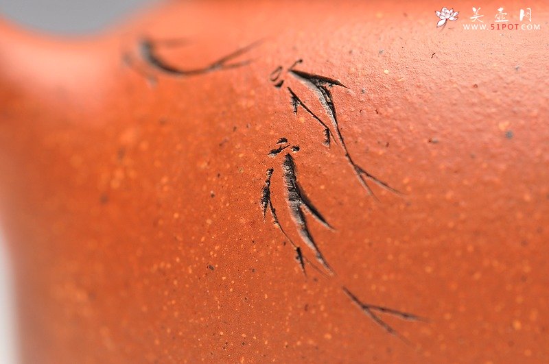 紫砂壶图片：实用小壶 降坡泥 石榴多子多福 春樱 - 美壶网