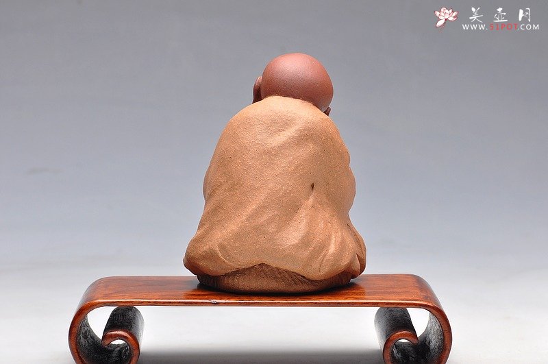 紫砂壶图片：精品学院派 问禅 手工雕塑 优质紫砂料子 仅1件 - 美壶网