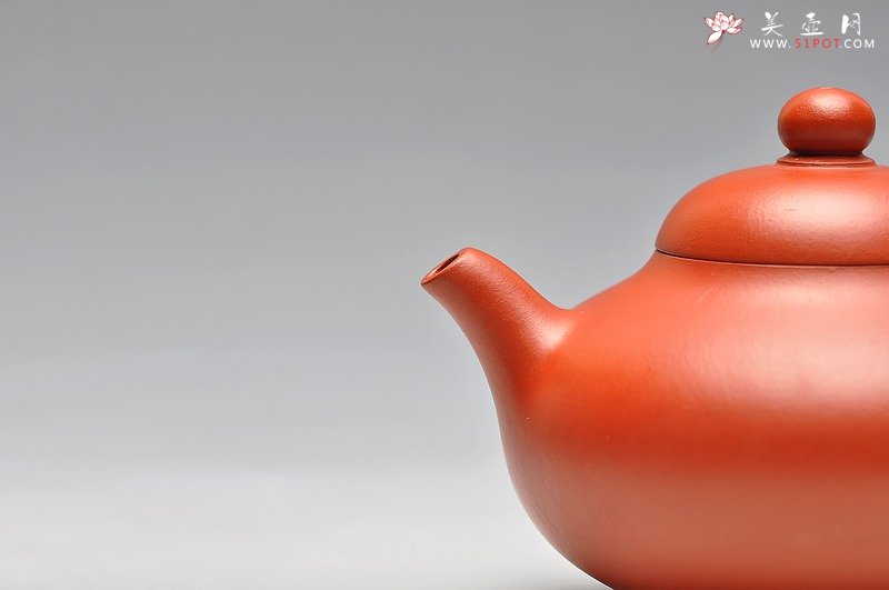 紫砂壶图片：红袍朱泥  华颖 实用精品 - 美壶网